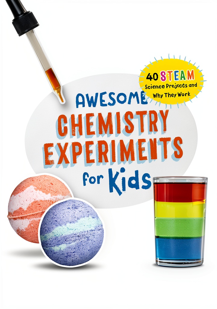 Children conducting STEAM experiments from the book