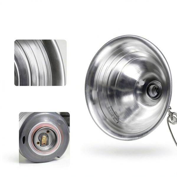 Clamp Lamp Light Simple Deluxe 8.5 inch Aluminum Reflector 6ft Cord-3