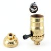 Lamp Socket Replacement MadYiboshi UL Listed E26 Gold 3 Way Switch Kit-1