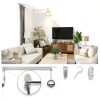 DiCUNO Hanging Lantern Extension Cord Cable, E26 Pendant Light Socket On Off Inline Cord Switch Control Lamp, Switch Close to Polarized Plug, 13 Feet, White, 1-Pack-4